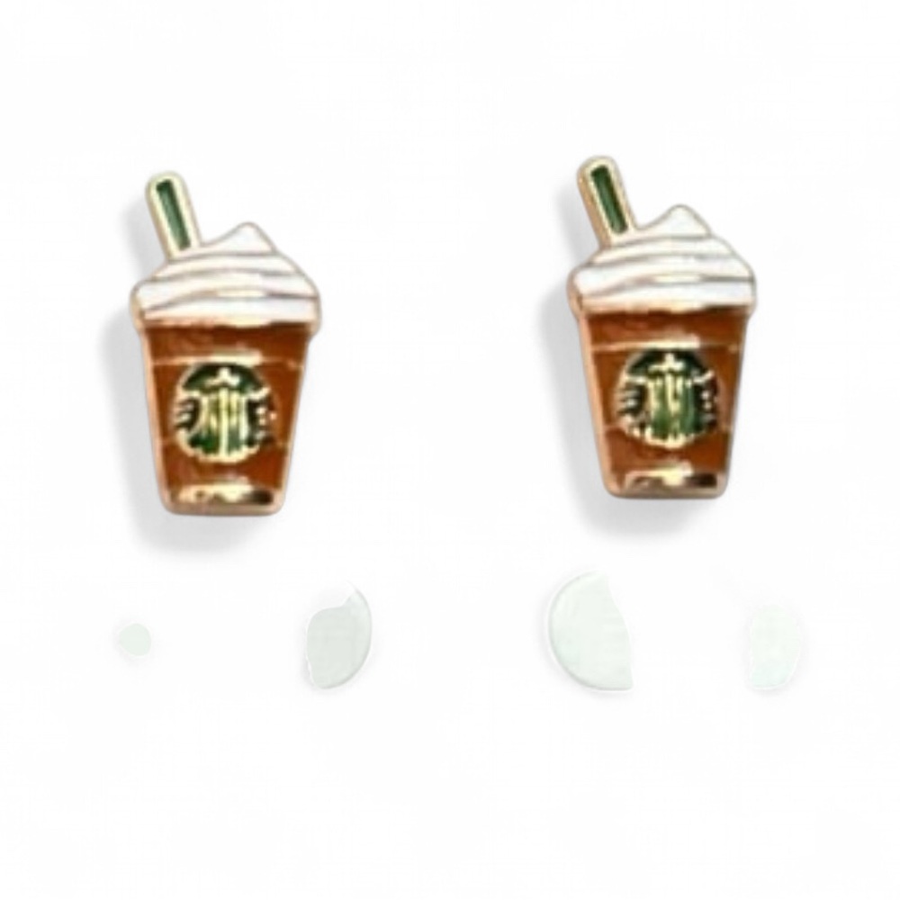 Mini Starbucks Frappuccino Earrings - Picture 4 of 5